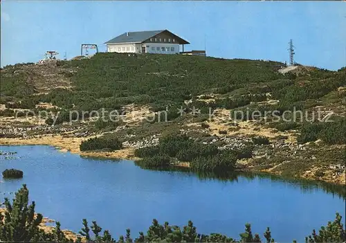 Ritten Renon Gasthaus Schwarzseespitze Bergstation Rittnerhorn Bergsee Kat. Renon Ritten Suedtirol