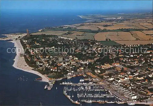 Laboe Ostseebad Hafen Marineehrenmal Fliegeraufnahme