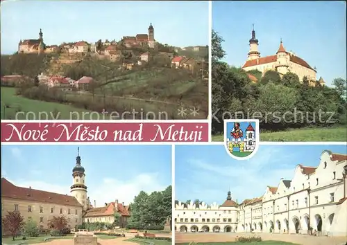 Nove Mesto nad Metuji Mestska pamatkova rezervace Namesti Zamek Restaurace Peklo Kat. Neustadt an der Mettau