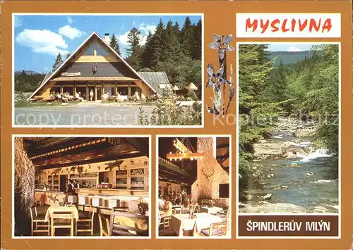 Spindleruv Mlyn Spindlermuehle Restaurace Myslivna Restaurant Fluss Kat. Trutnov