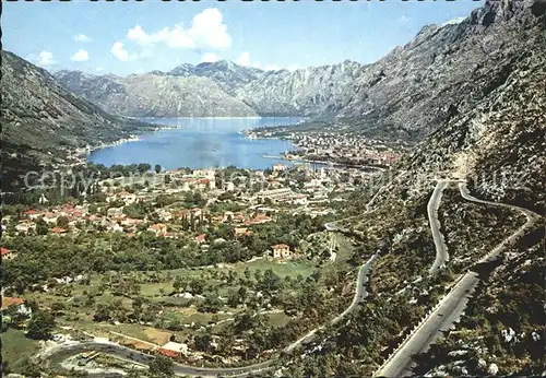 Kotor Montenegro Panorama Bucht Gebirge Kat. Montenegro