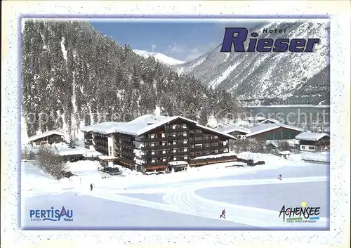 Pertisau Achensee Hotel Rieser Langlauf Winterpanorama Kat. Eben am Achensee