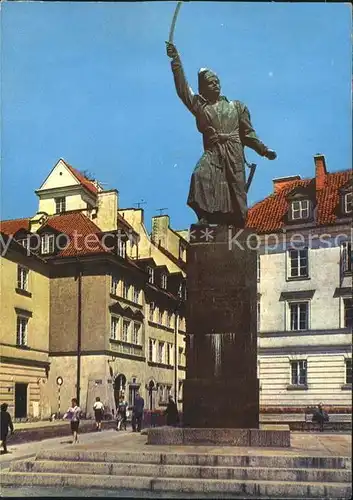 Warszawa Pomnik Jana Kilinskiego Denkmal Statue Kat. Warschau Polen