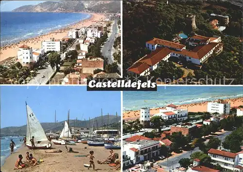 Castelldefels Strand Burg Kat. Costa Brava