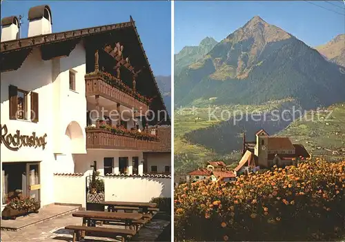 Schenna Meran Pension Rochushof Kat. Italien