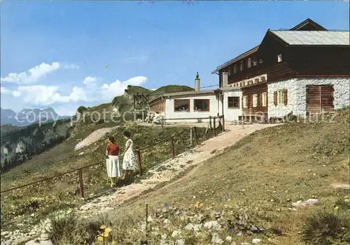 Brauneck Gipfelhaus mit Zugspitze Kat. Lenggries