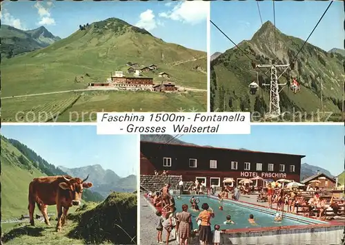 Faschina Fontanella Grosses Walsertal Schwimmbad Lift Kat. Fontanella