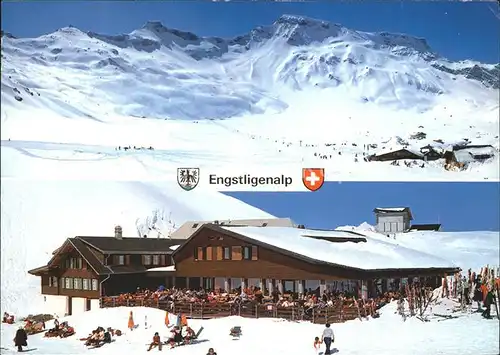 Adelboden Skigebiet Engstligenalp mit Wildstrubel Kat. Adelboden