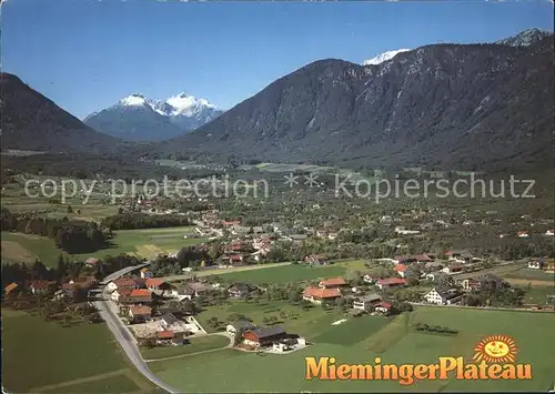 Mieminger Plateau Fliegeraufnahme Kat. Oesterreich