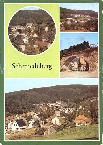 Schmiedeberg  Dippoldiswalde Teilansichten Eisenbahnbruecke Dampflokomotive / Dippoldiswalde /Saechsische Schweiz-Osterzgebirge LKR