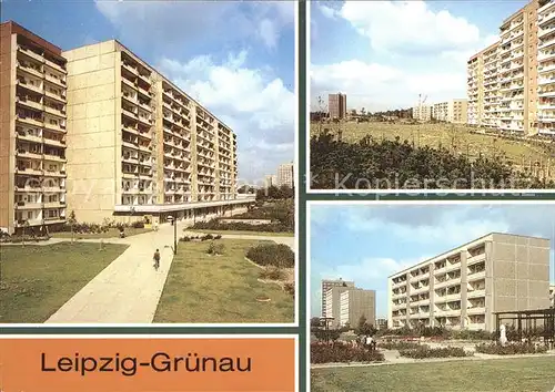 Gruenau Leipzig Alte Salzstrasse Weissendornstrasse Gruenauer Allee Plattenbauten Siedlung Kat. Leipzig