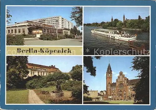 Koepenick Gaststaette Allende Viertel Fahrgastschiff Bertolt Brecht Schlosspark Rathaus / Berlin /Berlin Stadtkreis