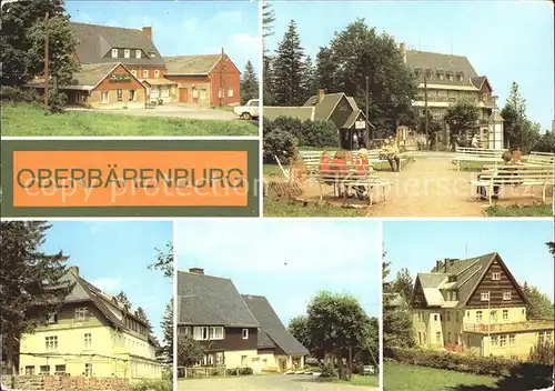 Oberbaerenburg HO Hotel Gaststaette Zum Baeren FDGB Erholungsheim Wieseneck Klause /  /