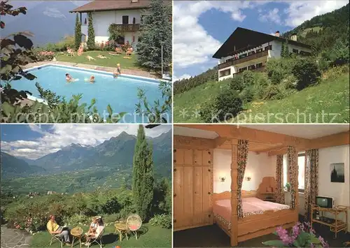 Schenna Meran Appartementhaus Michael am Waal Swimming Pool Alpen Kat. Italien