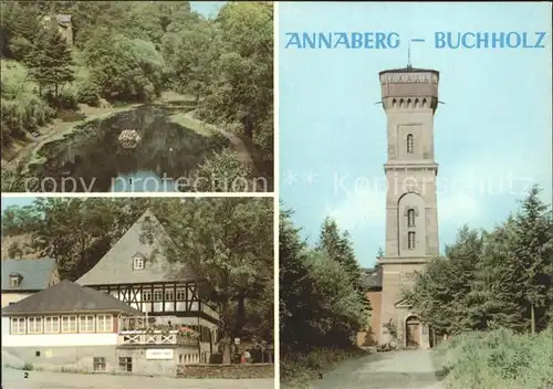 Buchholz Annaberg Waldschloesschenpark HOG Frohnauer Hammer Poehlberg Turm Kat. Annaberg Erzgebirge