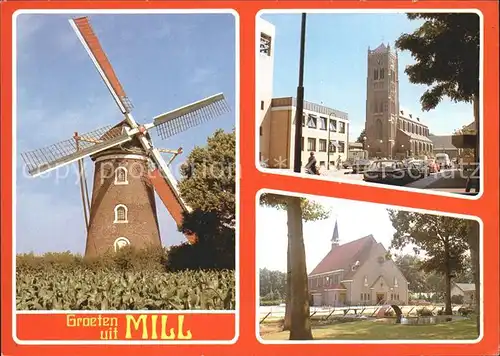 Mill Niederlande Windmuehle Kirche Kat. Mill