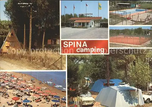 Lido di Spina Campingplatz Strand Swimming Pool Tennisplatz Ferienhaeuser Kat. Lido di Spina