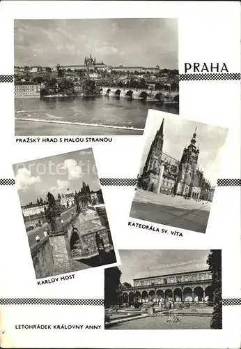 Praha Prahy Prague Karluev Most Katedrala Sv. Vita Kat. Praha
