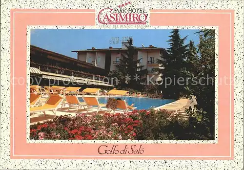 San Felice del Benaco Hotel Casimiro Poolanlage Kat. Lago di Garda 