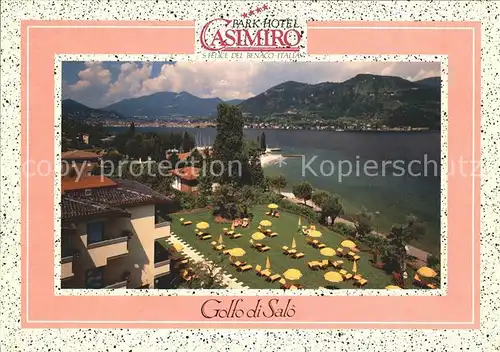 San Felice del Benaco Hotel Casimiro Anlage am See Kat. Lago di Garda 