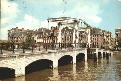 Amsterdam Niederlande Magere Brug Amstel Kat. Amsterdam