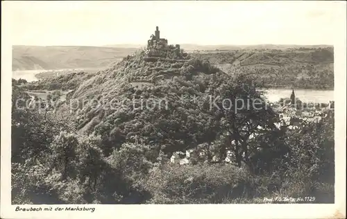 Foto Zeitz F.G. Nr. 1129 Braubach Marksburg Kat. Berchtesgaden