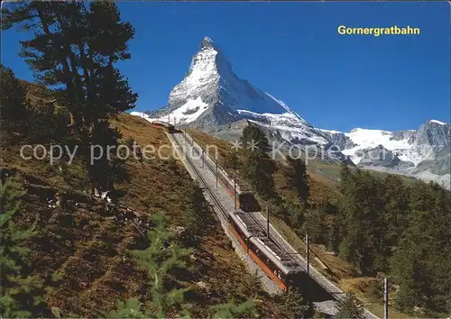 Gornergratbahn Riffelalp Matterhorn Mt. Cervin Zermatt Kat. Gornergrat