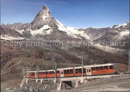 Gornergratbahn Matterhorn  Zermatt Kat. Gornergrat
