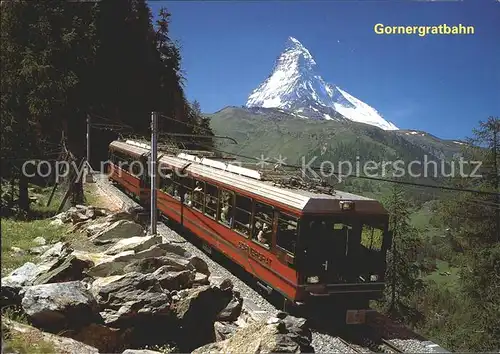 Gornergratbahn Matterhorn Zermatt Doppeltriebwagen Bhe 4 8 Kat. Gornergrat