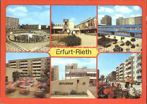 Rieth Erfurt Cafe Berolina Rathaus Leningedenkstaette Berliner Platz Kat. Erfurt