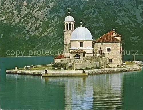 Perast Insel zur Madonna von Skrpjela Kat. Montenegro