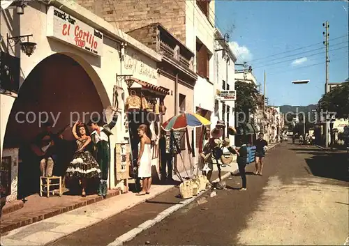 Pineda de Mar Strassenpartie Kat. Spanien