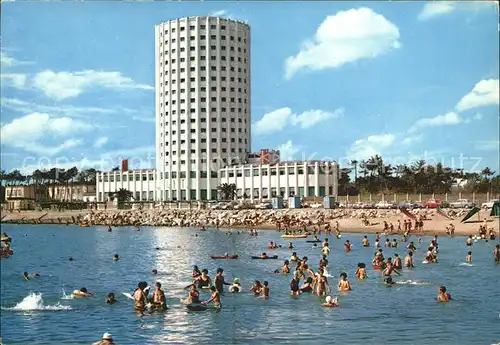 Marina di Massa Strand mit Fiat Turm Kat. Massa