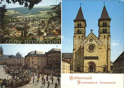 Echternach Basilique St. Willibrord Procession dansante Kat. Luxemburg