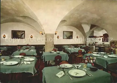 Salzburg Oesterreich Hotel Goldener Hirsch Restaurant Kat. Salzburg
