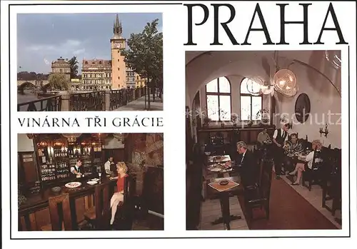 Praha Prahy Prague Vinarna Tri Gracie Kat. Praha