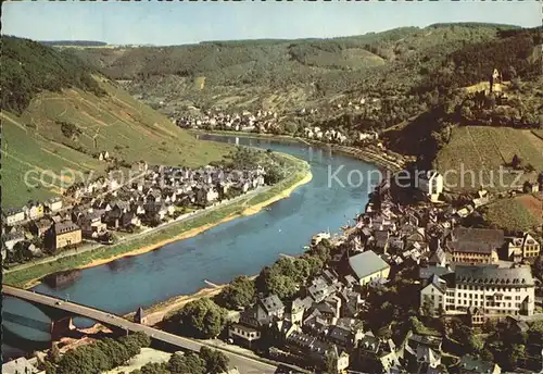 Cochem Mosel Blick vom Pinnerkreuz  Kat. Cochem