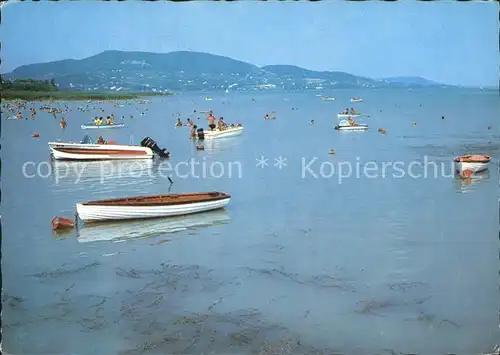 Balaton Plattensee Boote Kat. Ungarn