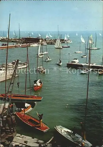 Balaton Plattensee Hafen Boote  Kat. Ungarn