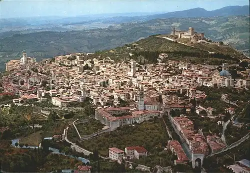 Assisi Umbria Fliegeraufnahme Kat. Assisi