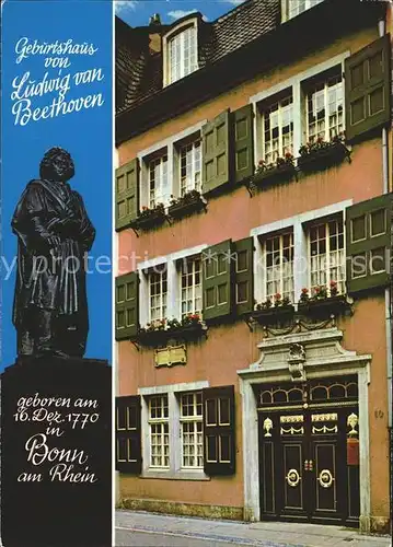 Bonn Rhein Geburtshaus Ludwig Beethoven  Kat. Bonn
