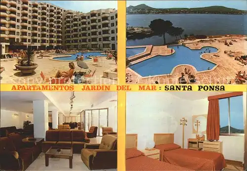 Santa Ponsa Mallorca Islas Baleares Apartamentos Jardin dei Mar  Kat. Calvia
