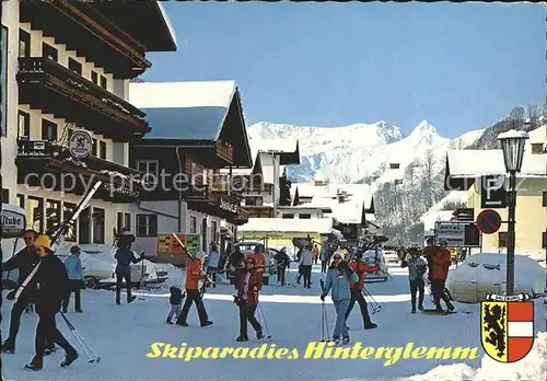 Hinterglemm Saalbach Ortspartie Skiparadies Alpen