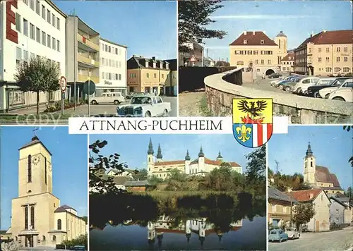 Puchheim Attnang Teilansichten Stadtmauer Kirche Schloss Kat. Attnang Puchheim