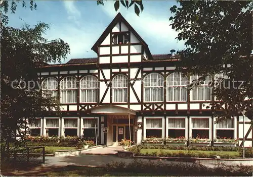 Allendorf Bad Sooden Kurhaus Fachwerkhaus Kat. Bad Soden am Taunus