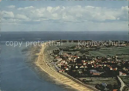 Duhnen Nordsee Blick von Suedwesten Fliegeraufnahme / Cuxhaven /Cuxhaven LKR