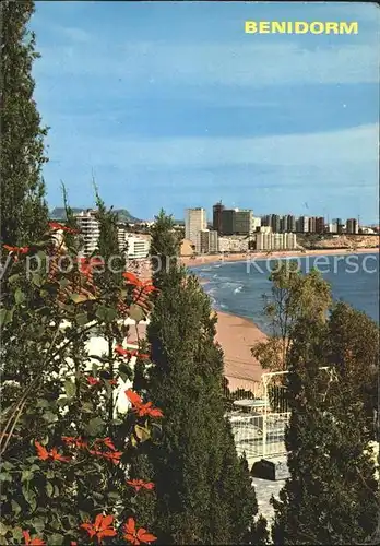 Benidorm Blick zum Strand Kat. Costa Blanca Spanien