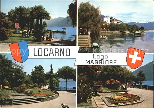 Locarno TI Teilansichten Uferpromenade / Locarno /Bz. Locarno