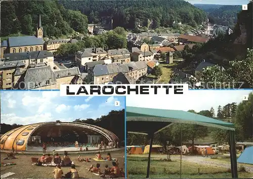 Larochette Luxembourg Vue generale Piscine Camping Kat. Luxemburg