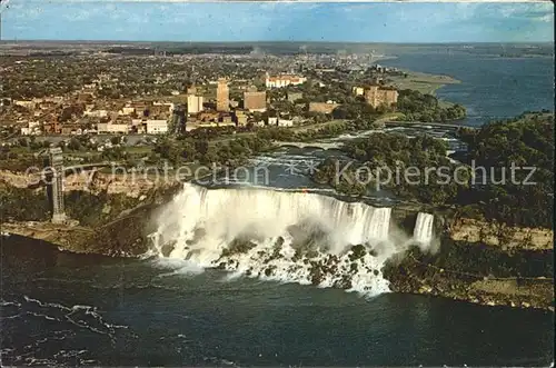 Ontario Canada Niagara Falls American Falls Niagara River aerial view Kat. Kanada